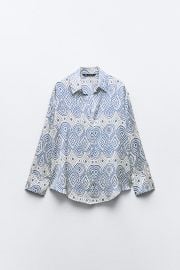 Zara Printed Top at Zara
