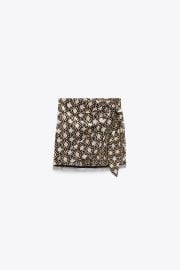 Zara Printed Wrap Skirt at Zara