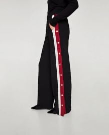 Zara Pyjama Style Trousers with Side Stripes at Zara