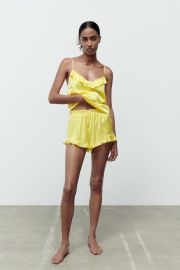 Zara Ruffle Top and Short Set at Zara