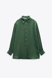 Zara Satin Effect Shirt at Zara