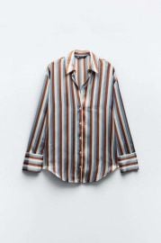 Zara Satin Effect Shirt at Zara