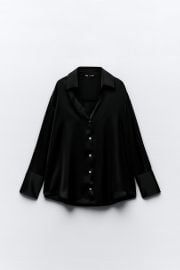 Zara Satin Effect Shirt at Zara