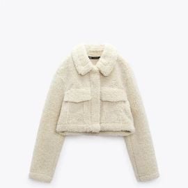 Zara Sherpa Jacket at Poshmark