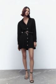 Zara Shirt Dress with Belt at Zara