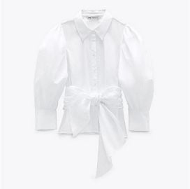 Zara Shirt with Tie at Zara