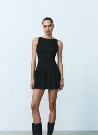 Zara Short Dress with Bows at Zara
