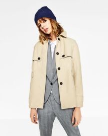 Zara Short Water Repellent Trench Coat at Zara