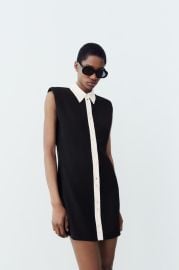 Zara Shoulder Pad Mini Dress at Zara