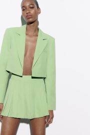 Zara Sold Color Crop Blazer at Zara