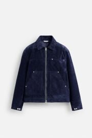 Zara Split Suede Leather Jacket at Zara