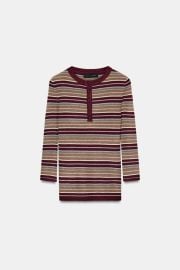 Zara Striped Knit Jumper at Zara