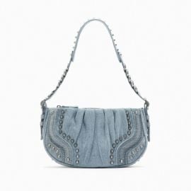 Zara Studded Denim Bag at Zara