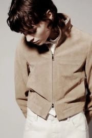 Zara Suede Leather Jacket at Zara