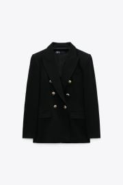 Zara Tailored Double Breasted Blazer at Zara