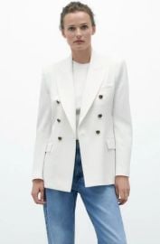 Zara Tailored Double Breasted Blazer at Zara