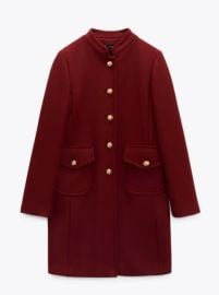 Zara Tailored Wool Blend Coat at Zara