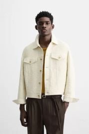 Zara Textured Jacquard Jacket at Zara