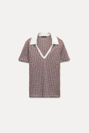 Zara Textured Knit Polo at Zara