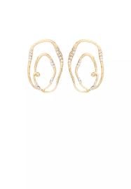 Zara Textured Rhinestone Earrings at Zara