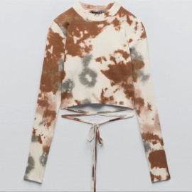 Zara Tie Dye Cropped Top at Zara