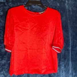 Zara Tops Zara Trf Collection Red Blouse Shirt Poshmark at Poshmark