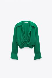 Zara Twist front Blouse at Zara