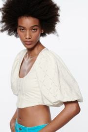 Zara Voluminous Corset Top at Zara