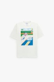 Zara Wes Robinson Illustrated T Shirt at Zara