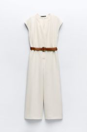 Zara Wide Jumpsuit with Belt at Zara