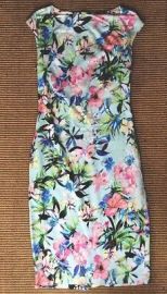 Zara Woman blue floral print orchid dress size Small eBay at eBay