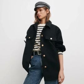 Zara Wool Blend Overshirt at Zara