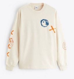 Zara Yin Yang Oversized Sweatshirt at Zara