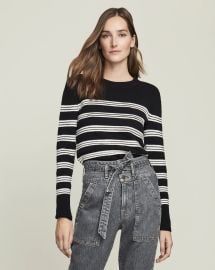 Zareen Striped Pullover at Veronica Beard