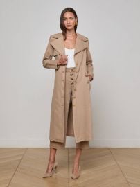 Zavia Jean Trench Coat in Dark Cappuccino L39AGENCE at L'Agence