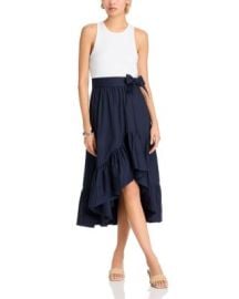 Zayla Ruffle Skirt Midi Dress at Bloomingdales