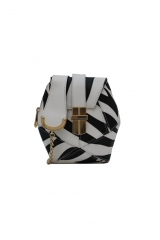 Zebra Atomic Box Bag at Angel Jackson