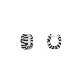 Zebra Hoop Earrings APM Monaco at APM Monaco