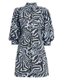 Zebra Poplin Shirt Dress at Intermix