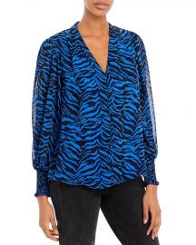 Zebra Print Blouse at Bloomingdales