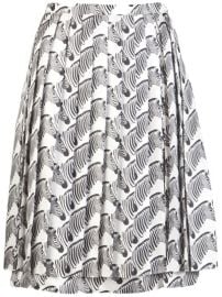 Zebra print skirt by Peter Som at Farfetch