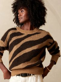 Zebra stripe sweater at Banana Republic