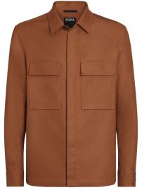 Zegna Linen Shirt Jacket - at Farfetch