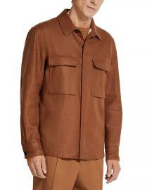 Zegna Oasi Lino Overshirt Bloomingdales at Bloomingdales