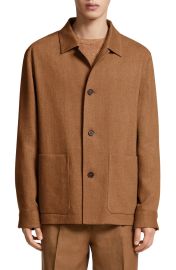 Zegna Silk Linen Blend Chore Jacket at Nordstrom