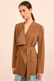Zehra Draped Jacket - Cinder - Ulla Johnson at Ulla Johnson