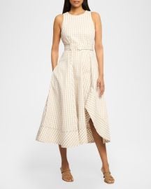 Zelda Gingham Midi Dress at Neiman Marcus
