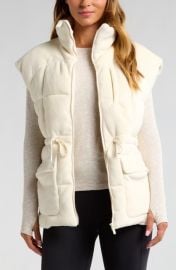 Zella Corduroy Puffer Vest at Nordstrom