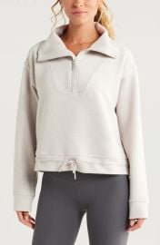 Zella Kickback Ottoman Half Zip Pullover at Nordstrom