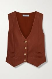 Zelos Twill vest by Gabriela Hearst at Net A Porter